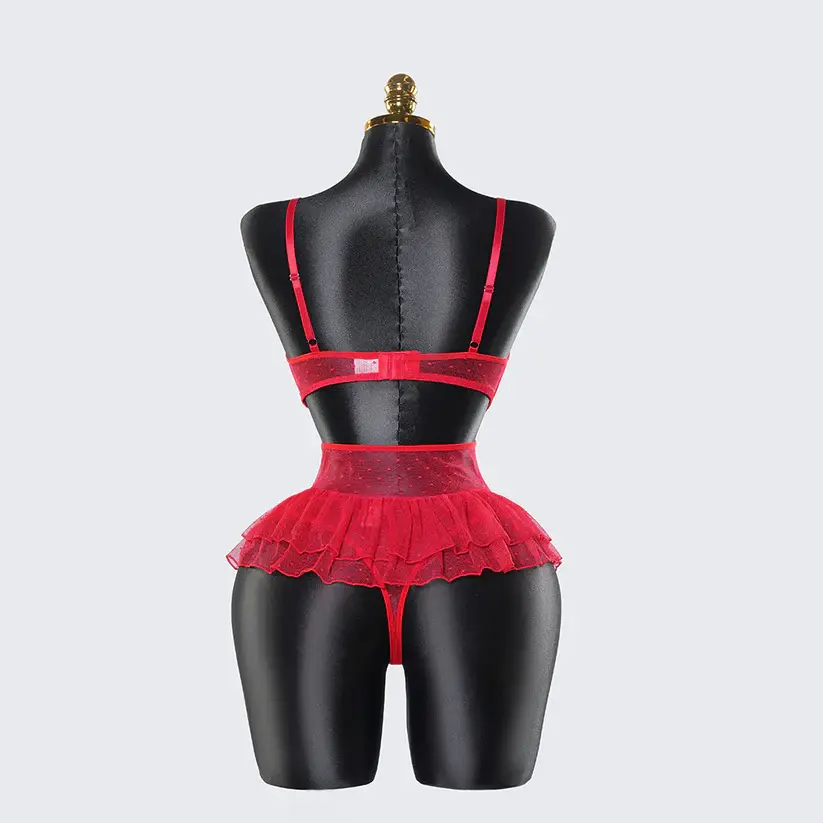 Sexy Lace Lingerie See-through Miniskirt Underwear