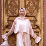 PEARL ANGEL SATIN DRESS ISDAL