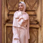 PEARL ANGEL SATIN DRESS ISDAL