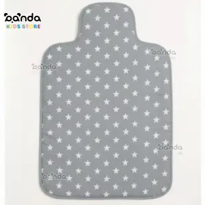 مفرش غيار قابل للغلق بسكوتش رصاصي نجوم