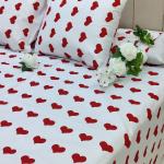 طقم سرير كبير ٤ قطع مقاس كوين