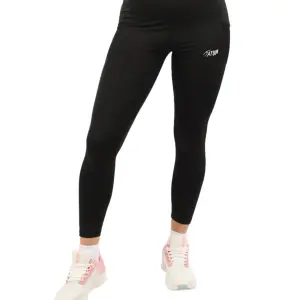 Pocket Flex Capri Black Leggings