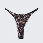 Sheer Lace Leopard Push Up Bra Panty Set