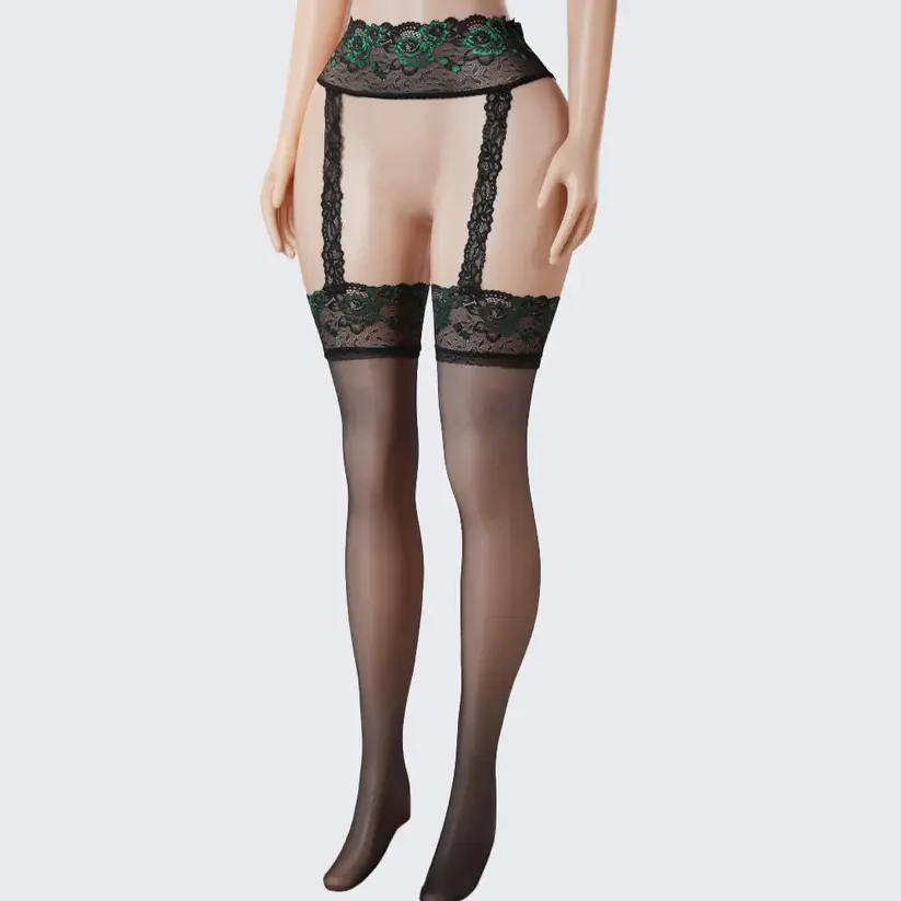 Lace Perfumed See-Through Garter Stockings
