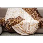 Artistic Printed Light Blanket (Brown) 1.7KG