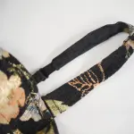 Floral Pattern Black Sculpting Corset