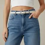 Embellished Round Buckle Leather Belt BT-8
