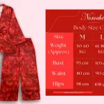 Hibiscus Red Kimono Set