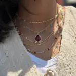 Sultana Teardrop Layered Necklace