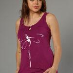 Printed Cotton Tank Top & Hot Shorts Set