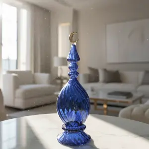 Crescent Glass Ornament