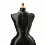 Bridal Versatile Faux Pearl Long Back Necklace