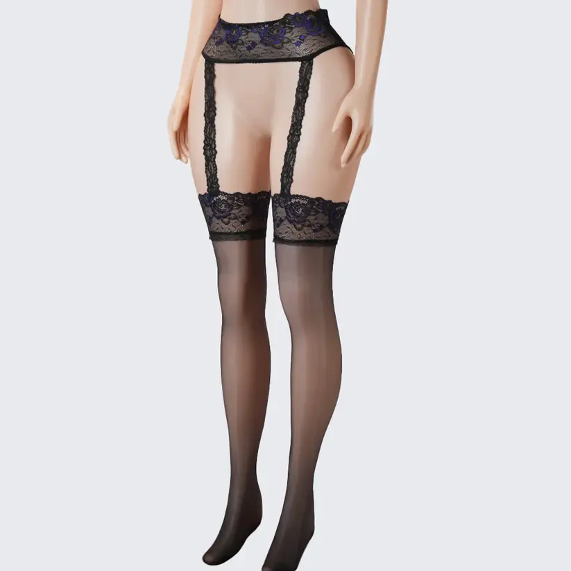 Lace Perfumed See-Through Garter Stockings