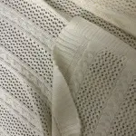 Knitted Textured Throw Blanket