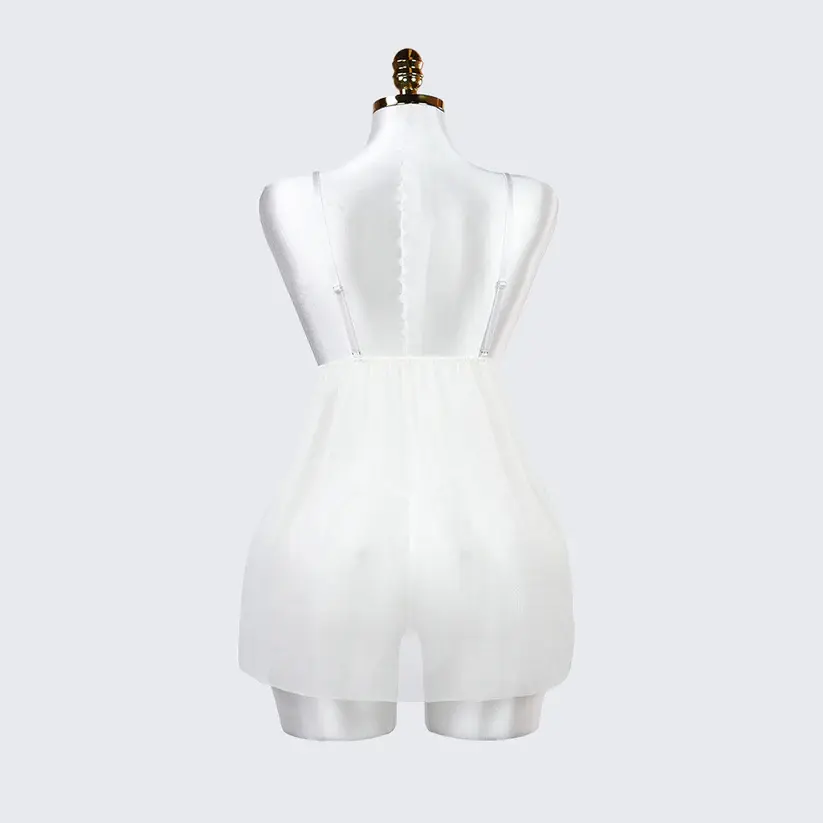 White Lace Summer Serenity Suspender Dress