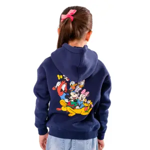 Navy Blue Hoodie with "Disney group" Print