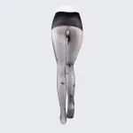 Sexy Black Seamless Pantyhose with Butterfly Open Crotch