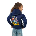 Navy Blue Hoodie with "Disney group" Print