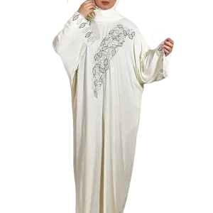 إسدال ريش نعام ابيض