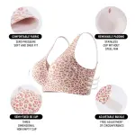 Seamless Wireless Full Coverage Comfort Bra Underwire Free Leopard