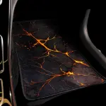 Orange Black - Set of 4 Car Mats