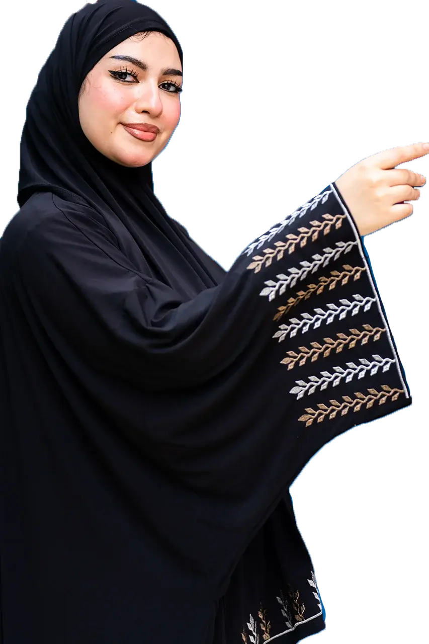 إسدال تطريز اكمام