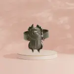 Silver scarab