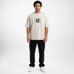 Cream Oversized Stress T-Shirt