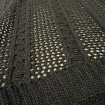 Knitted Textured Throw Blanket