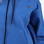 Unisex Essential Zip Blue Hoodie