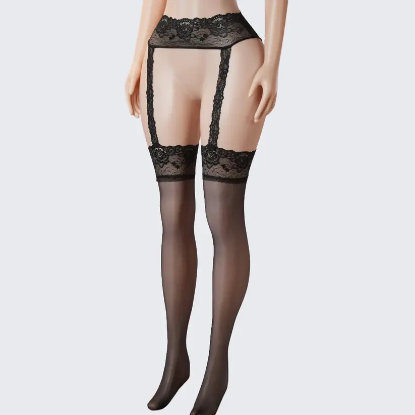 Lace Perfumed See-Through Garter Stockings