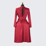 Long Sleeve Satin Lace Robe