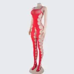[2+ Items, 300 EGP Each] Spaghetti Strap Cutout Sheer Mesh Bodystocking