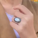 خاتم عربى فرى سايز احجار طبيعية