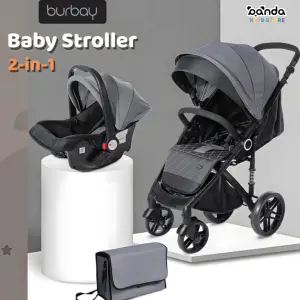 سترولر بورباي طقم مع كارسيت وشنطة 3X1 ذراع قلاب وتغلق كشنطة جرارة