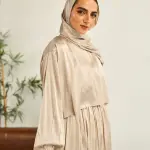 GOLD SATIN DRESS ISDAL