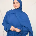 BLUE CREPE DRESSY ISDAL