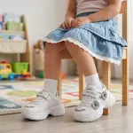 Sneakers Kids decorated with flowers LK-2