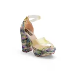 Multicolored Heel Sandal - R-107