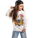 White Sweatshirt with “Bambi” Print 🤍😍