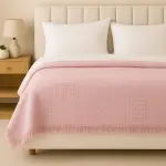 Cozy Honeycomb Throw – Soft Cotton Blend