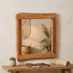 Handmade Boho Wooden Mirror