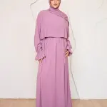 BLUE CREPE DRESSY ISDAL