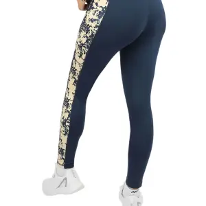 Printed Panel Navy Leggings