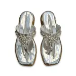 Shimmer Luxe Embellished Flat Sandal SF-76