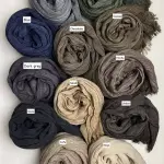Ruffled cotton marble