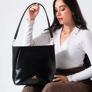 Minimal Shape Shoulder Bag-black