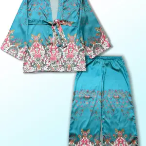 Delhi Topaz Kimono Set