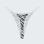 Ice Silk Seamless Low Rise Leopard Thong Panty