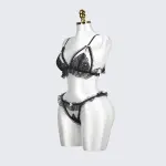 Plus Size Cupless Lingerie Bra Panty Set